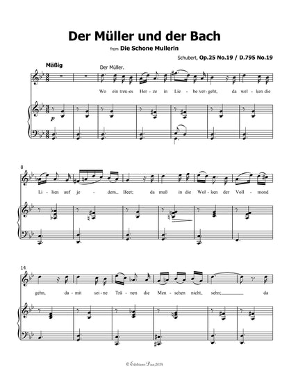 Der Muller und der Bach, by Schubert