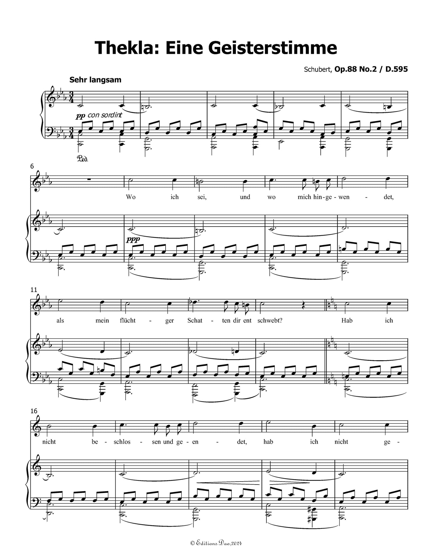 Thekla: Eine Geisterstimme, by Schubert