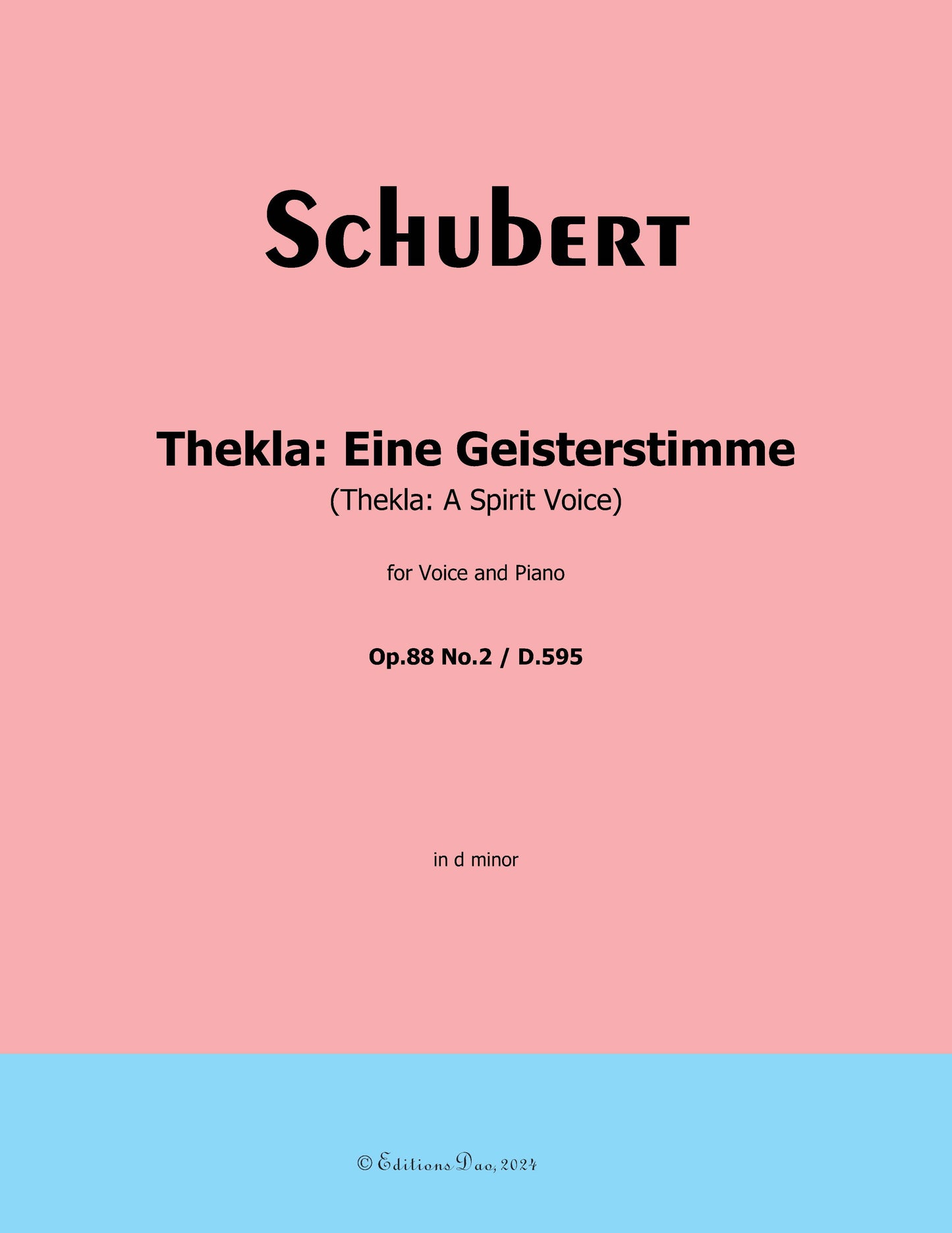 Thekla: Eine Geisterstimme, by Schubert