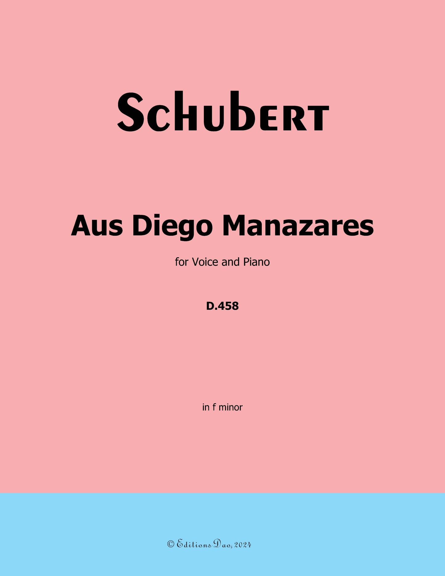 Aus Diego Manazares, by Schubert