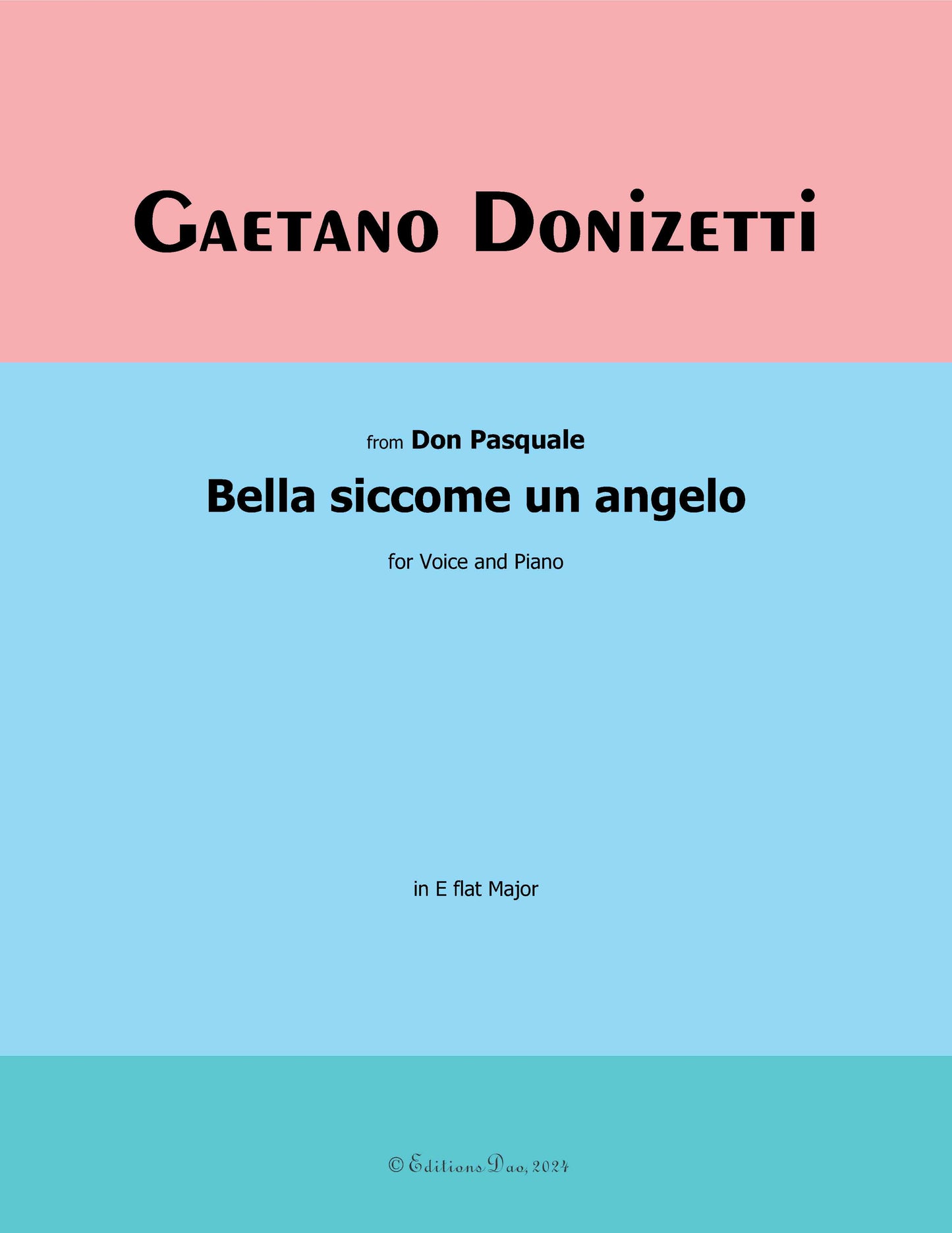 Bella siccome un angelo, by Donizetti