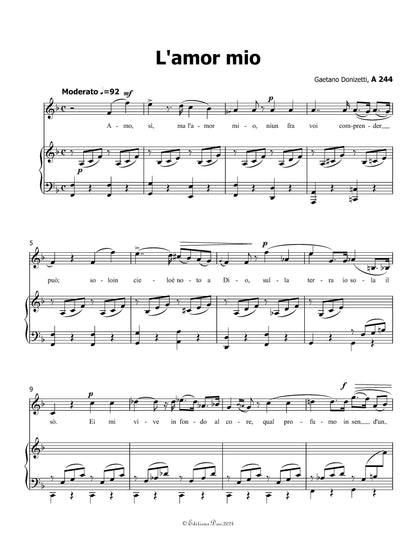 L'amor mio, by Donizetti