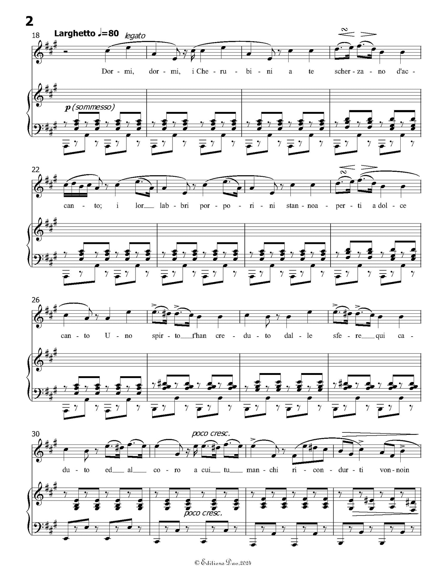 La ninna nanna, by Donizetti