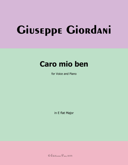 Caro Mio Ben by Giordani