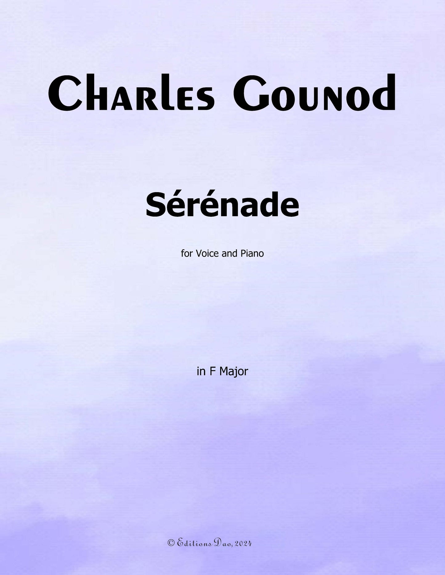 Sérénade, by Gounod