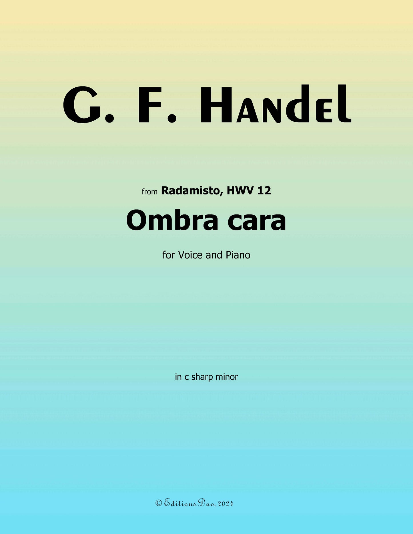 Ombra cara, by Handel