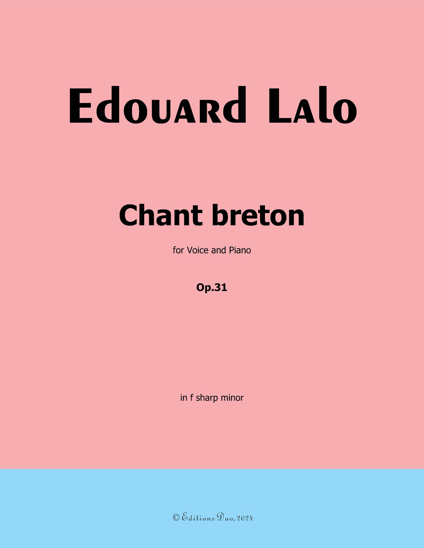 Chant breton, by Lalo