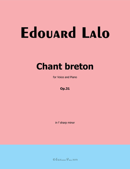 Chant breton, by Lalo
