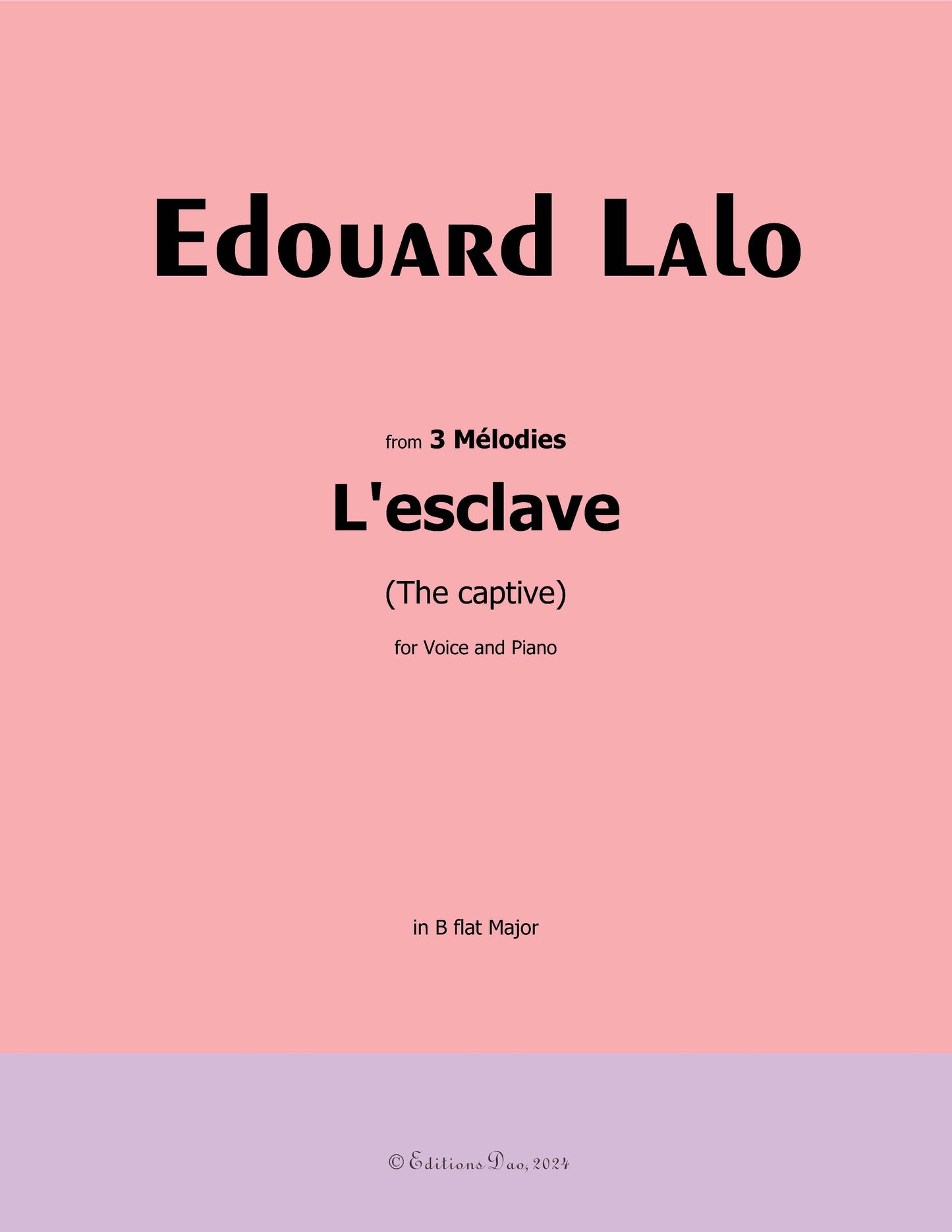 L'esclave, by Lalo