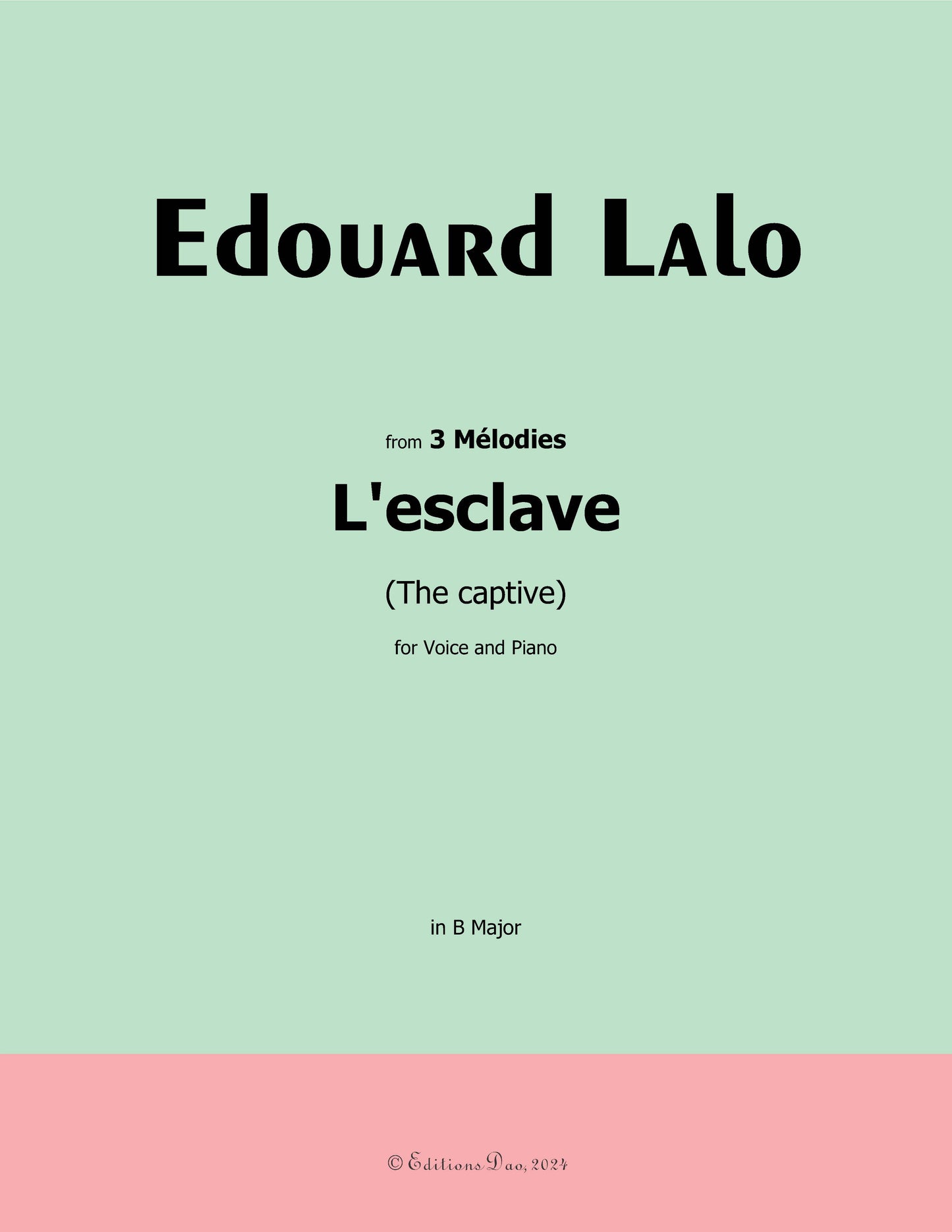 L'esclave, by Lalo