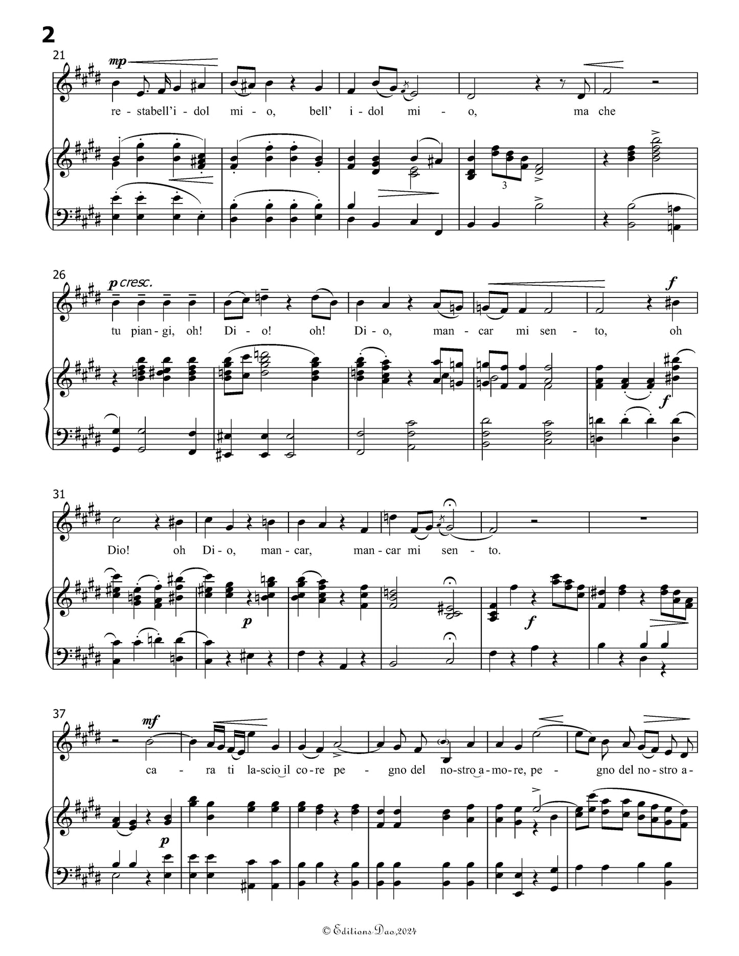 Cara,ti lascio il core, by L. Leo