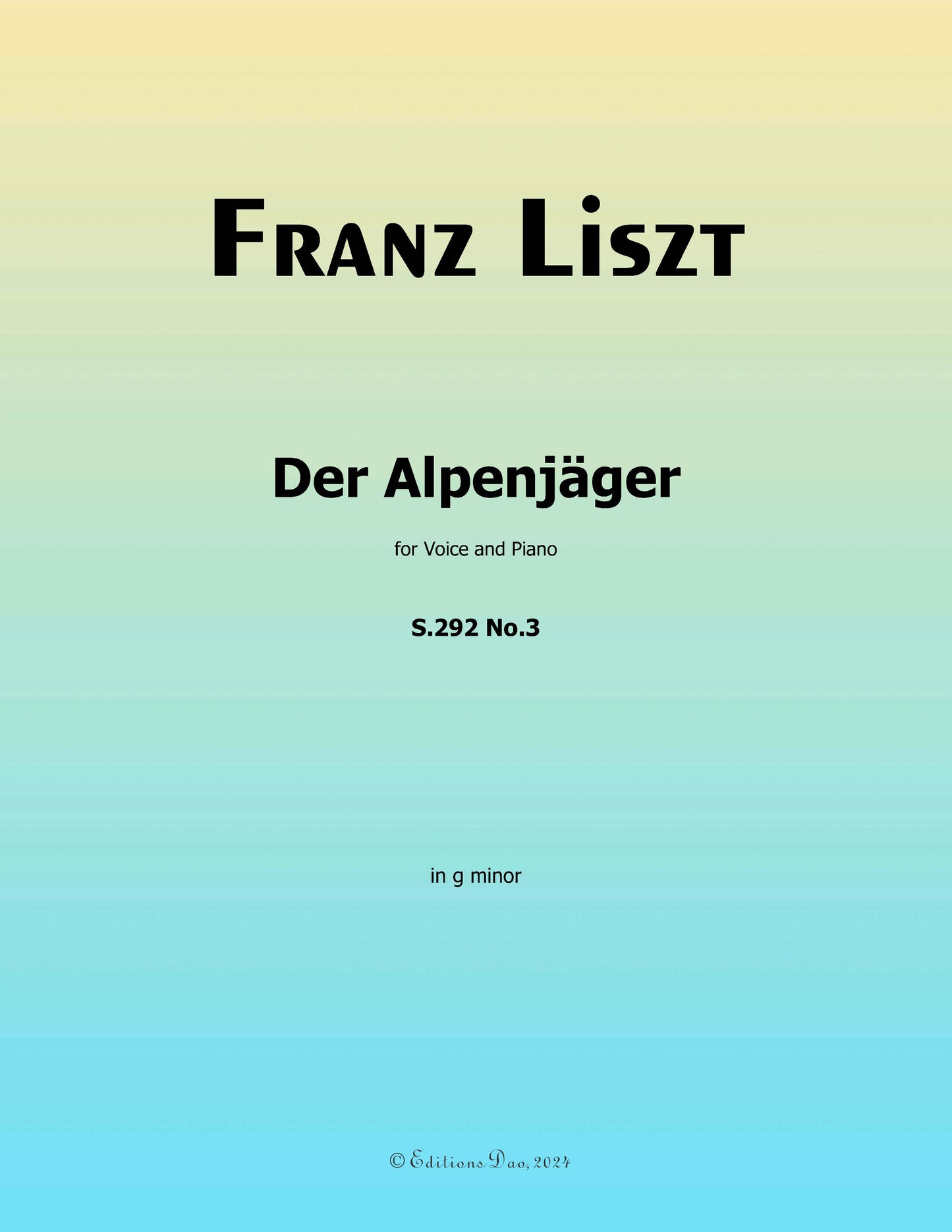 Der Alpenjager, by Liszt
