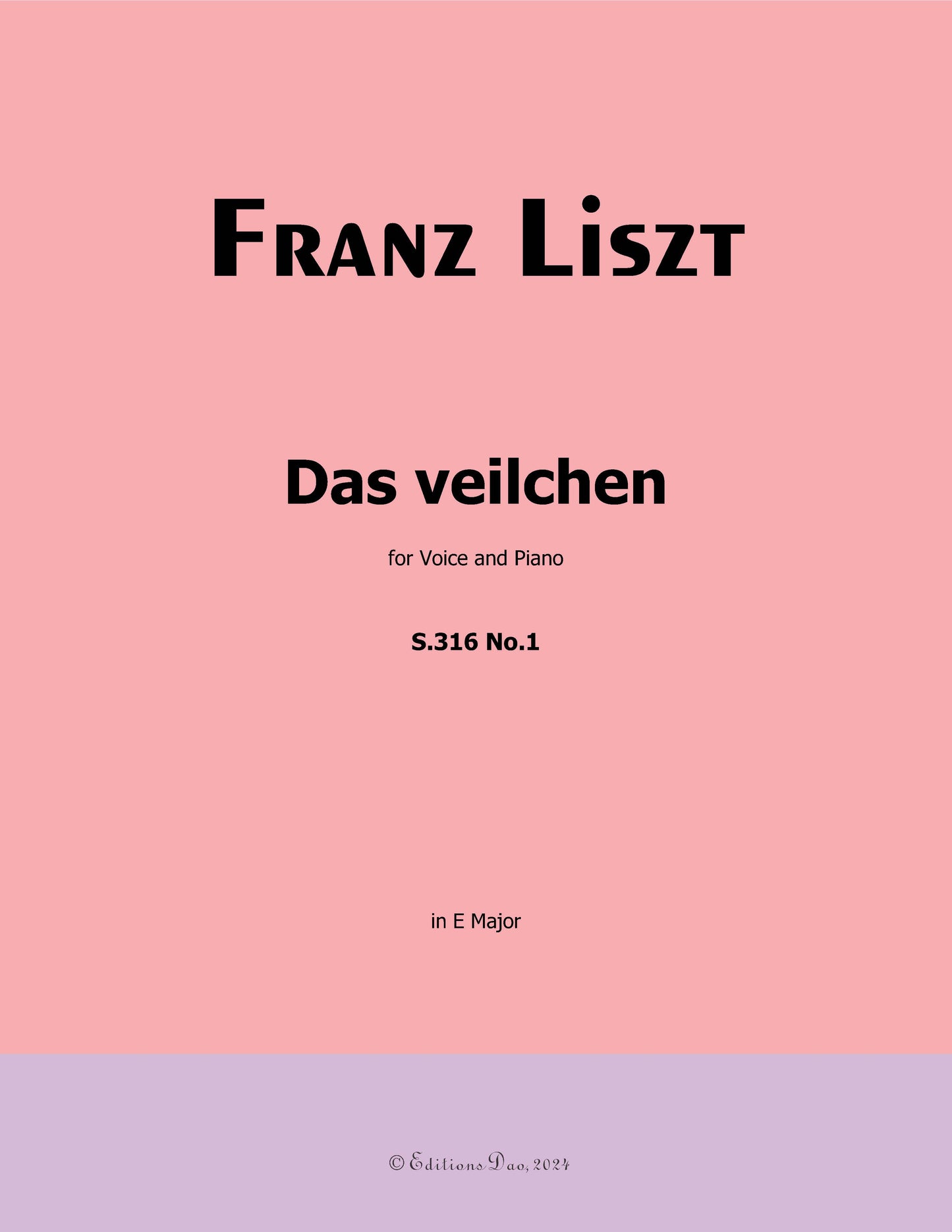 Das veilchen, by Liszt