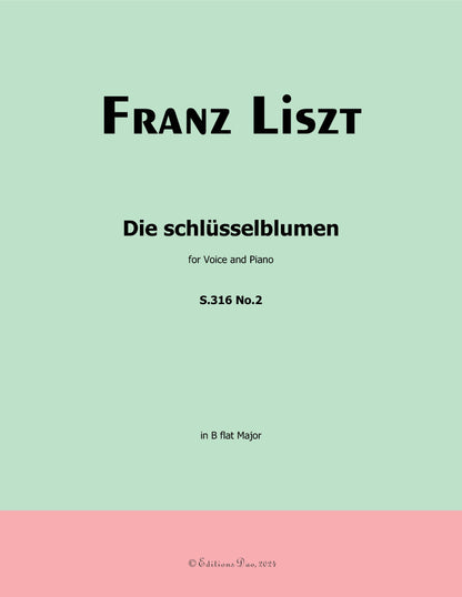 Die schlusselblumen, by Liszt