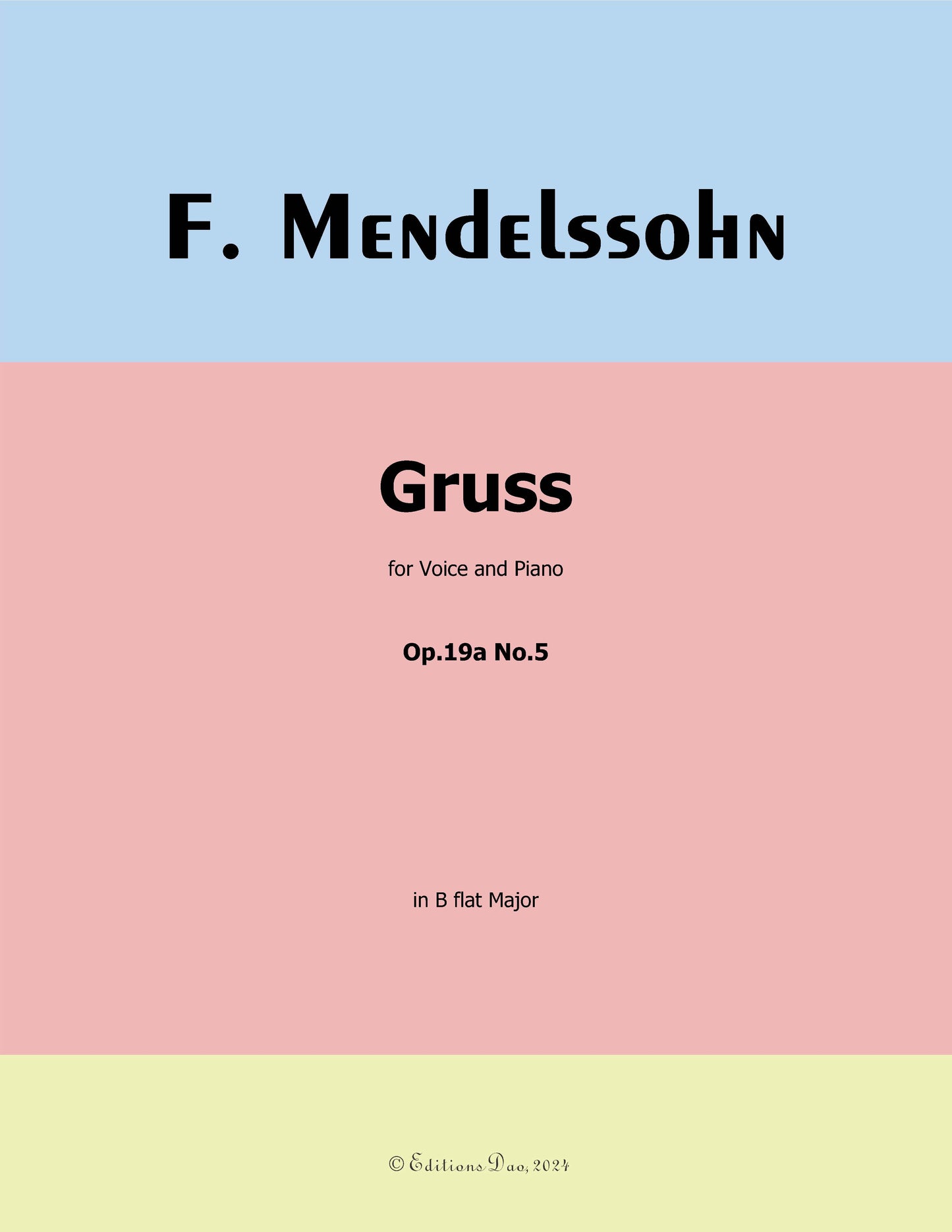 Gruss, by F. Mendelssohn