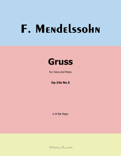 Gruss, by F. Mendelssohn
