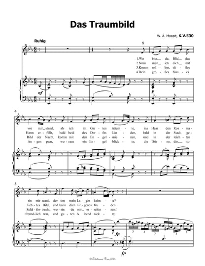 Das traumbild, by W. A. Mozart