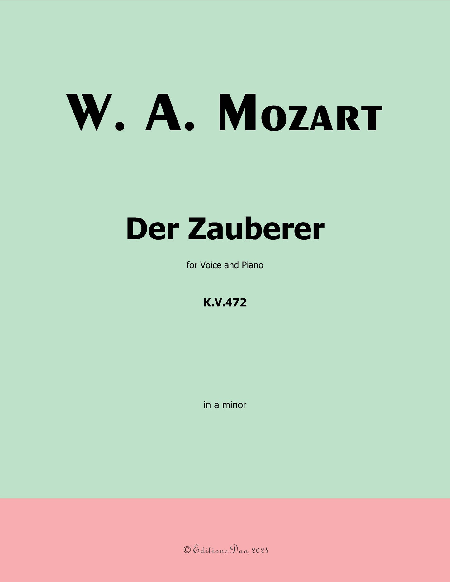 Der zauberer, by W. A. Mozart