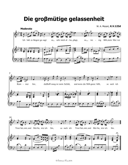 Die groβmutige gelassenheit, by W. A. Mozart