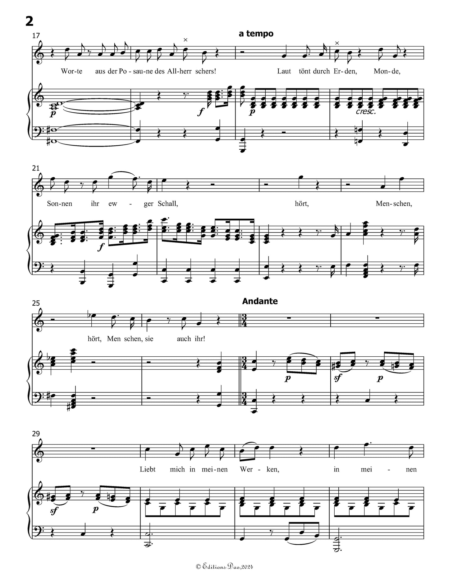 Die ihr des unermeβlichen weltalls, by W. A. Mozart