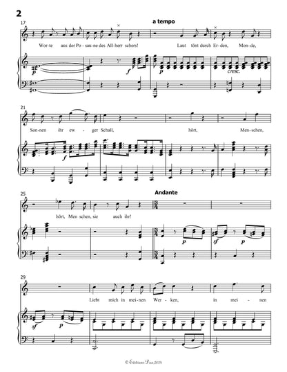 Die ihr des unermeβlichen weltalls, by W. A. Mozart