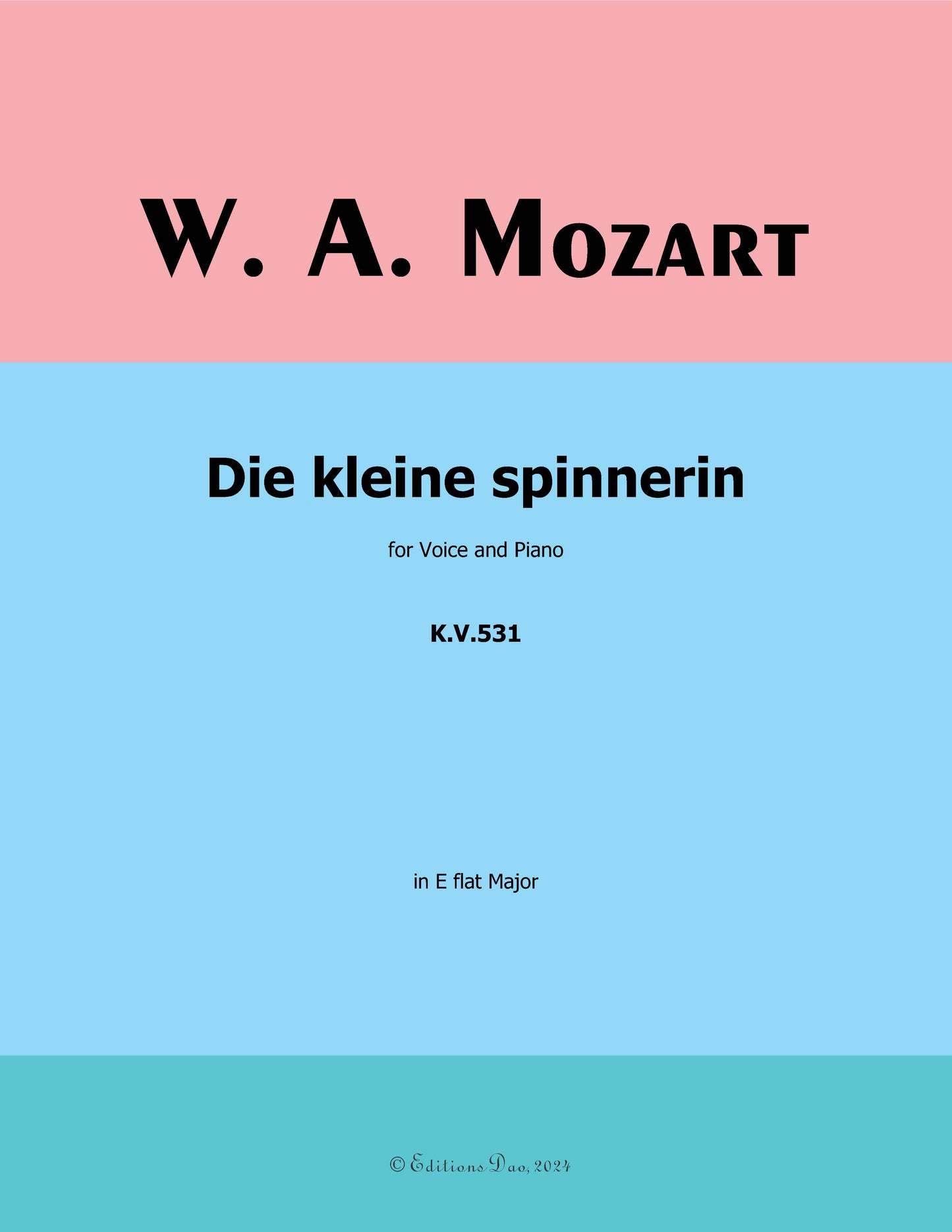 Die kleine spinnerin, by W. A. Mozart