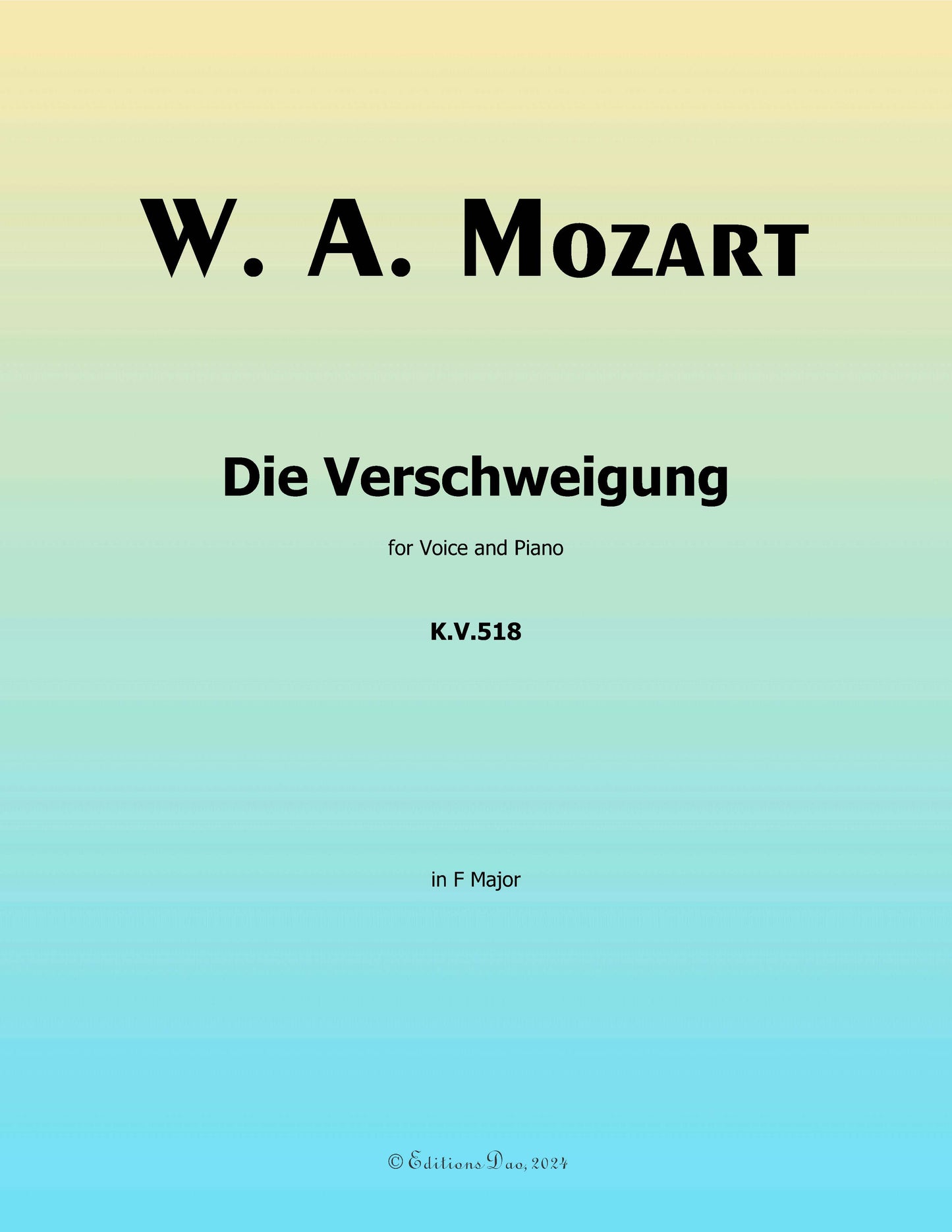 Die verschweigung, by W. A. Mozart