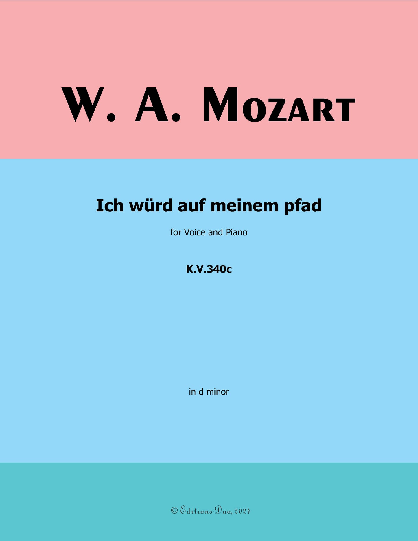 Ich wurd auf meinem pfad, by W. A. Mozart