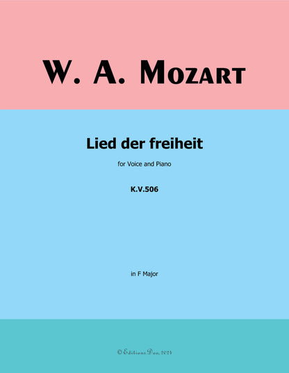 Lied der freiheit, by W. A. Mozart
