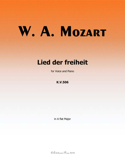 Lied der freiheit, by W. A. Mozart