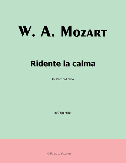 Ridente la calma,by W. A. Mozart