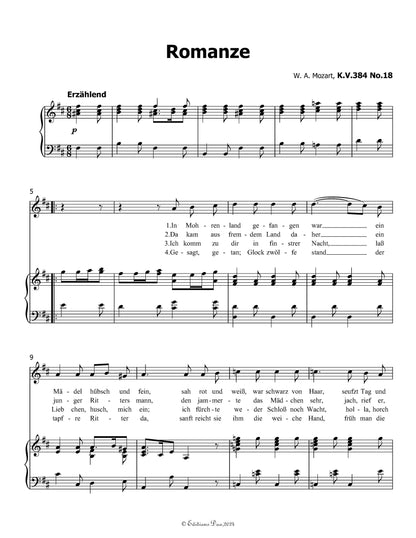 Romanze, by W. A. Mozart
