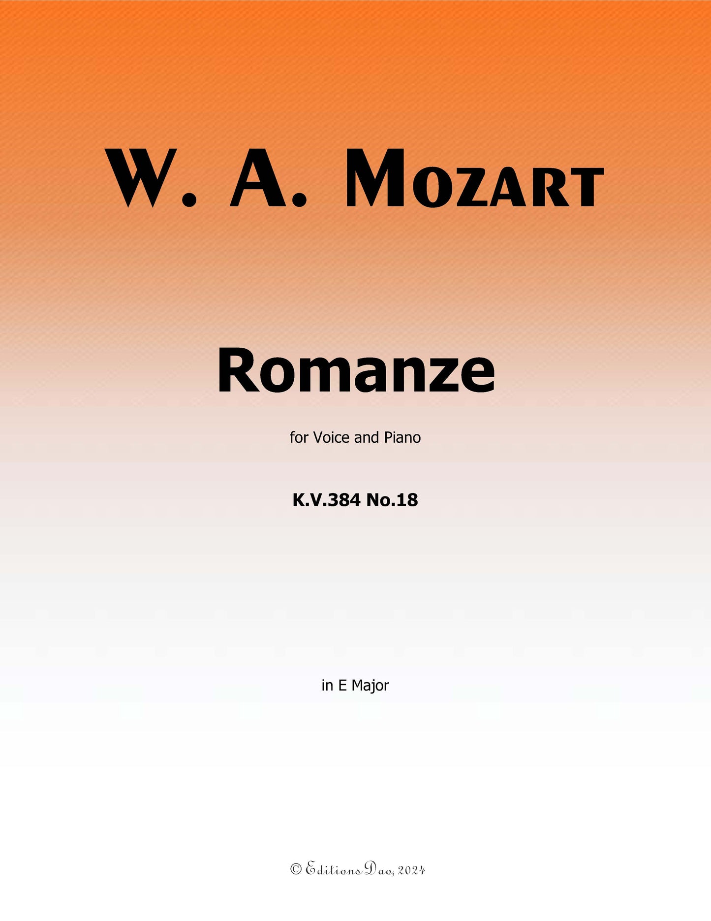 Romanze, by W. A. Mozart