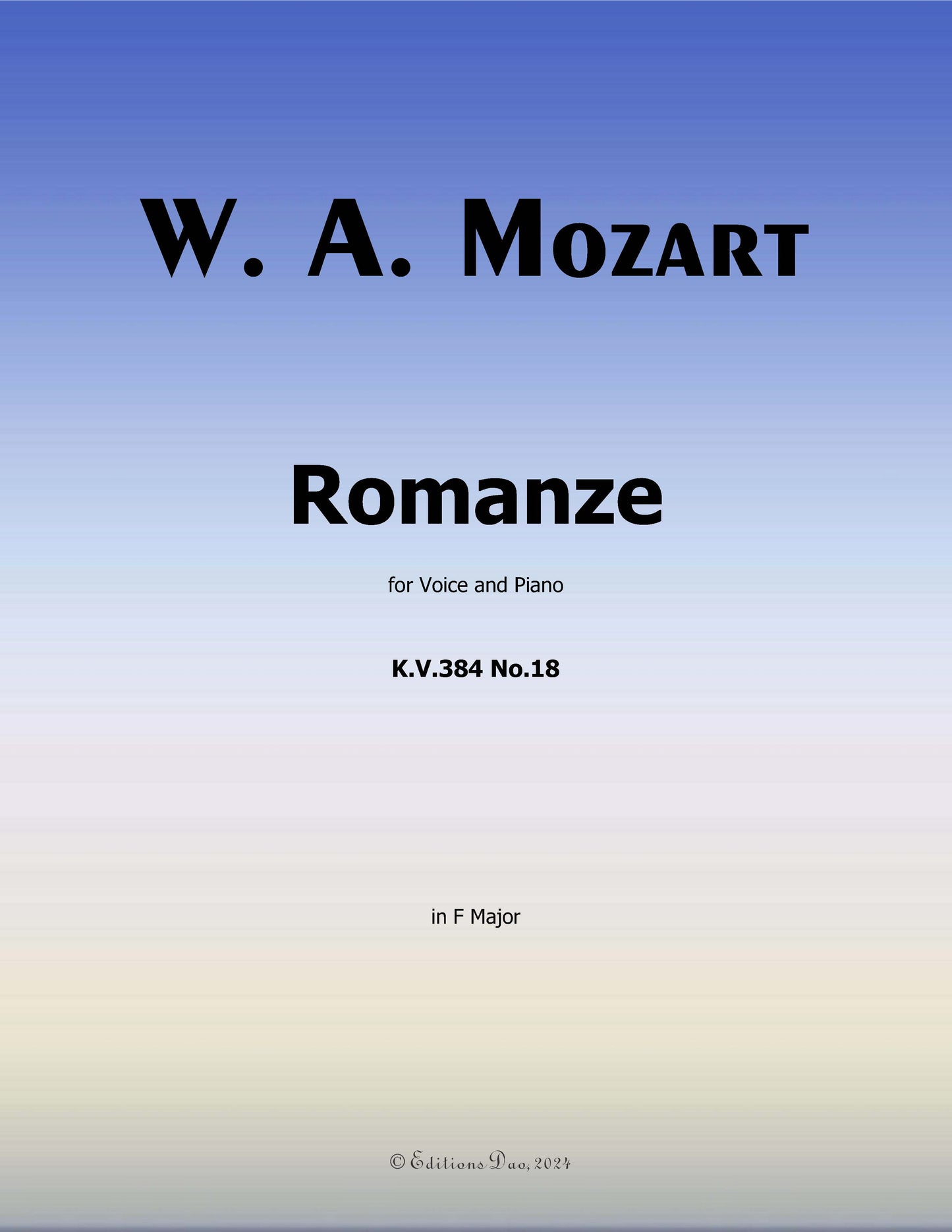 Romanze, by W. A. Mozart