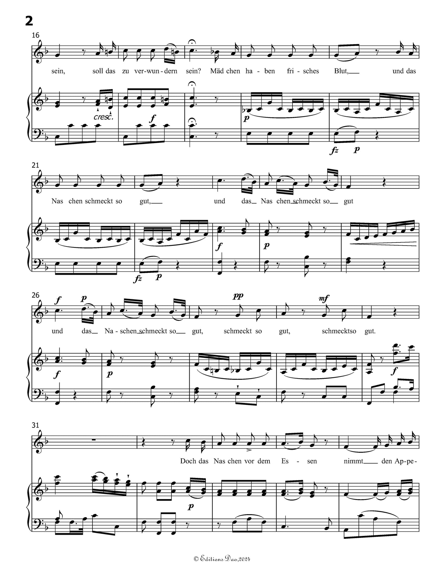 Warnung, by W. A. Mozart