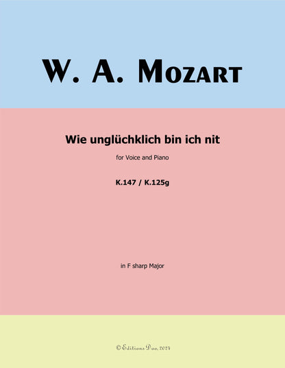 Wie ungluchklich bin ich nit, by W. A. Mozart