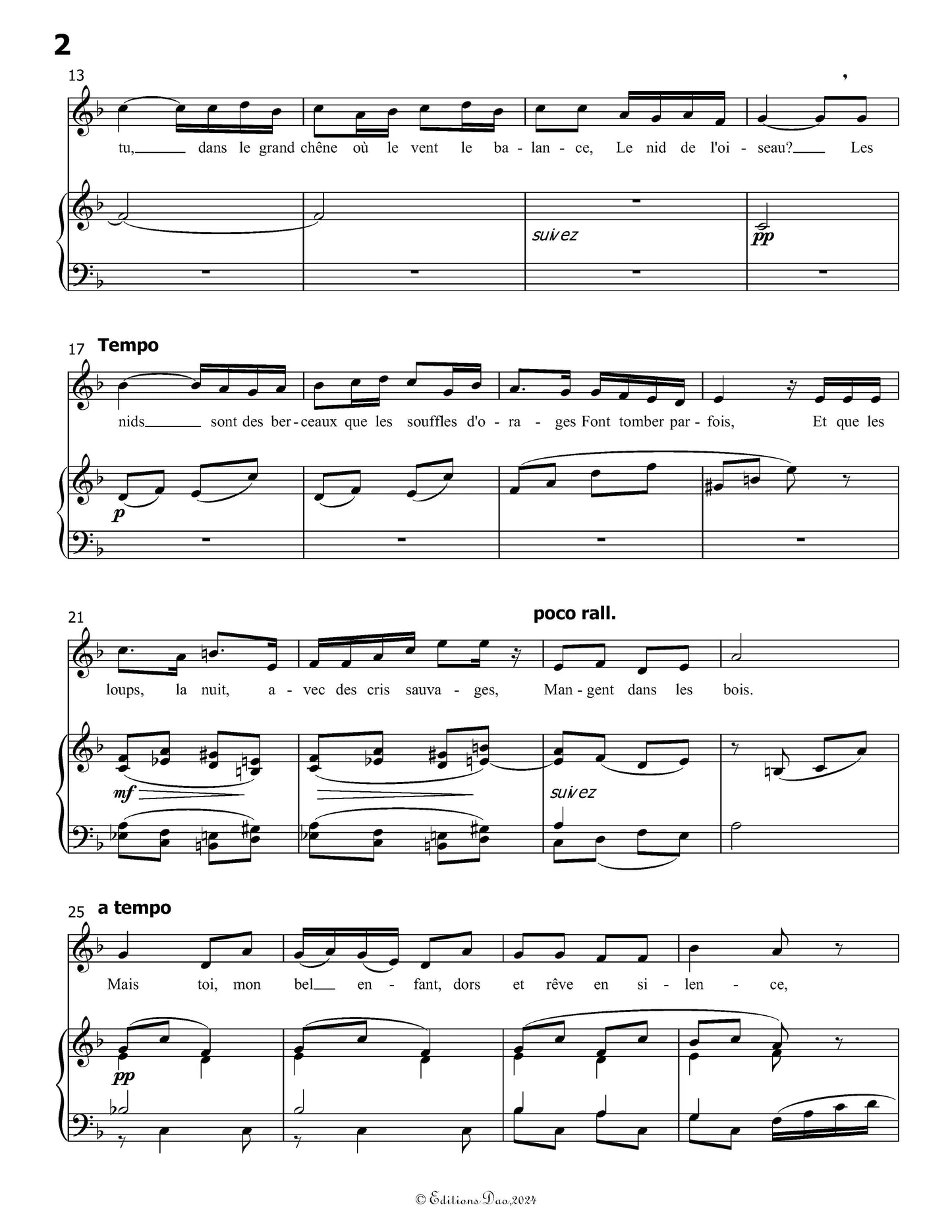 Chant de nourrice, by Paladilhe