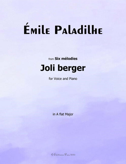 Joli berger, by Paladilhe