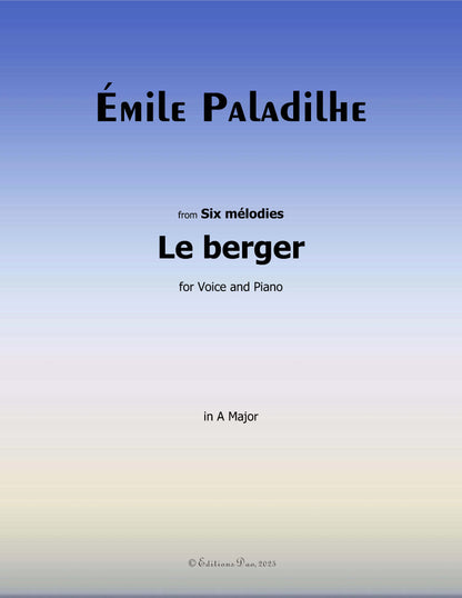 Le berger, by Paladilhe