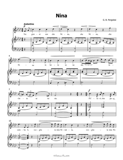 Nina,by Pergolesi