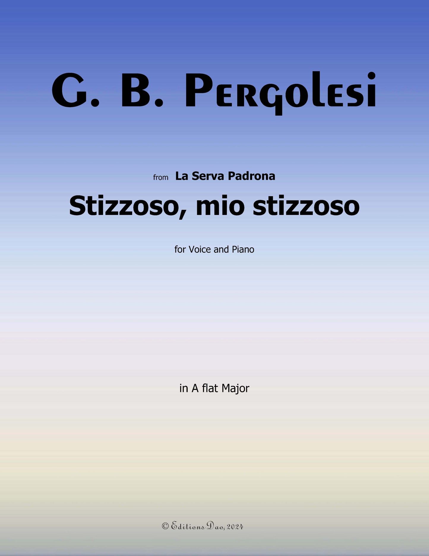 Stizzoso,mio stizzoso,by Pergolesi