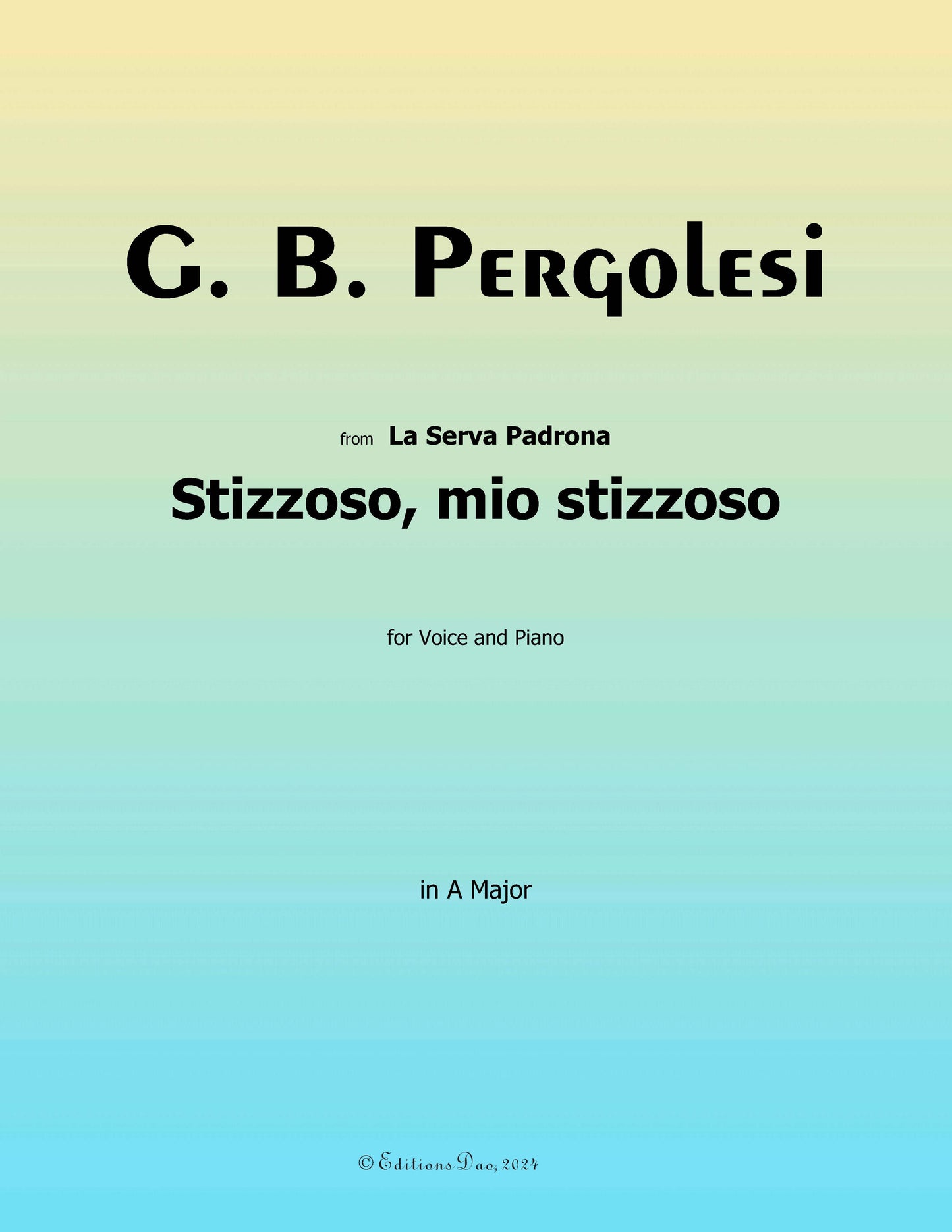 Stizzoso,mio stizzoso,by Pergolesi