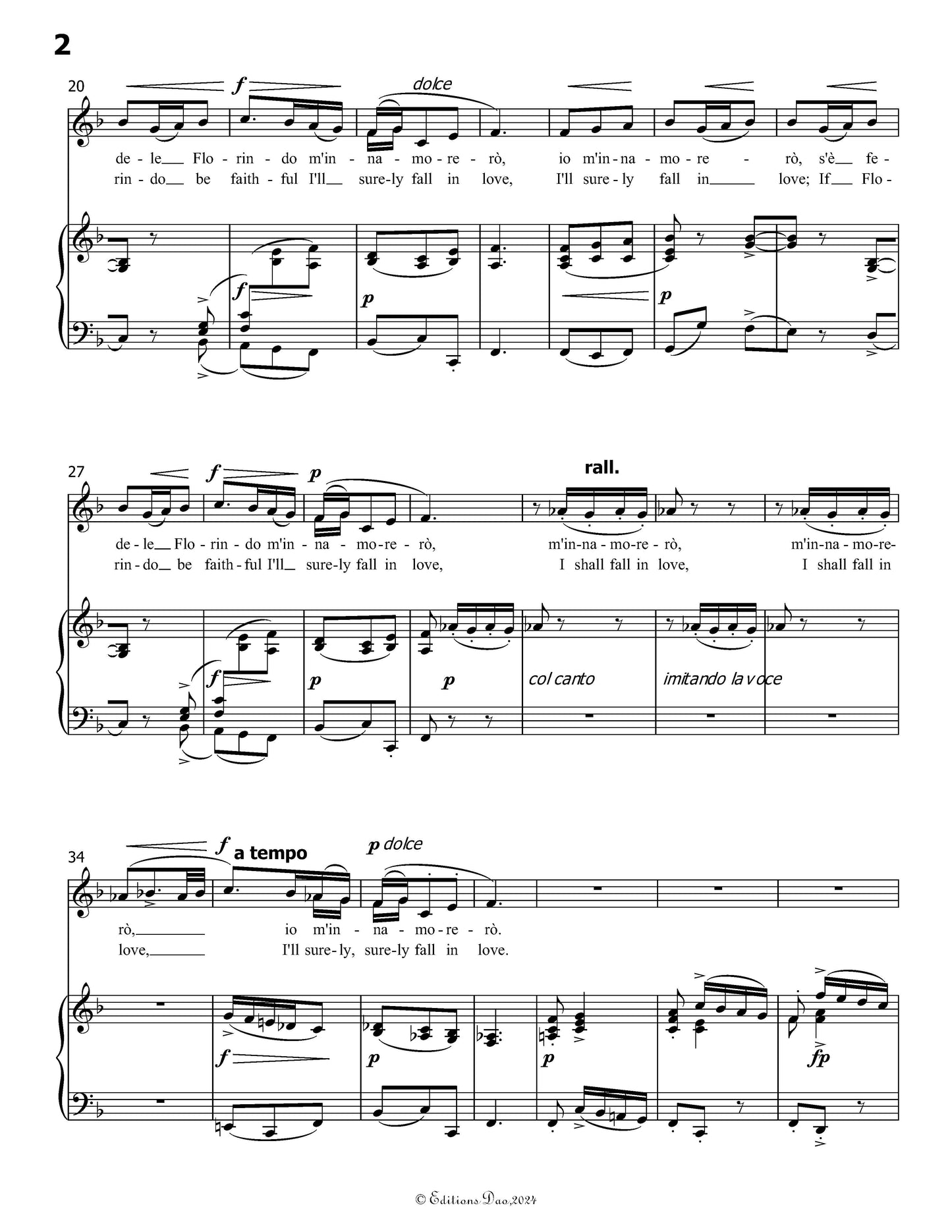 Se Florindo è fedele,by A. Scarlatti
