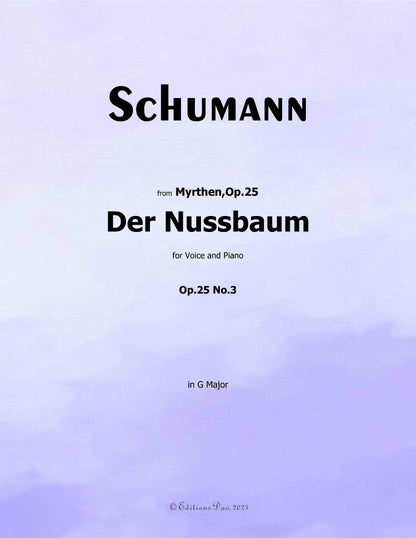 Der Nussbaum, by R. Schumann