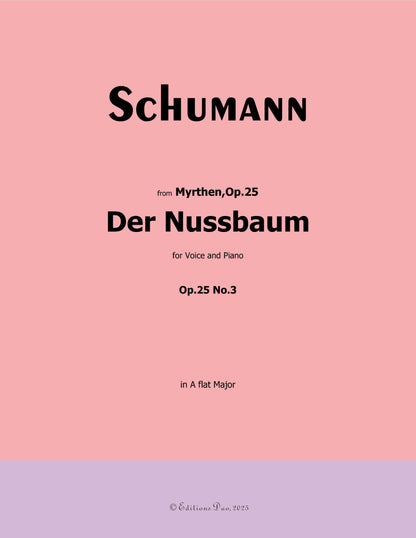 Der Nussbaum, by R. Schumann