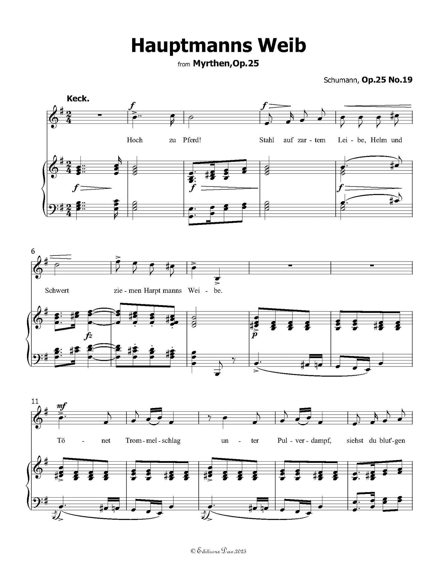 Hauptmanng Weib, by R. Schumann