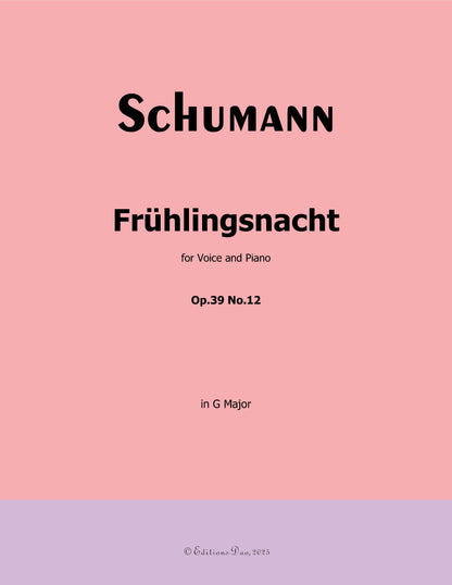 Frühlingsnacht, by R. Schumann