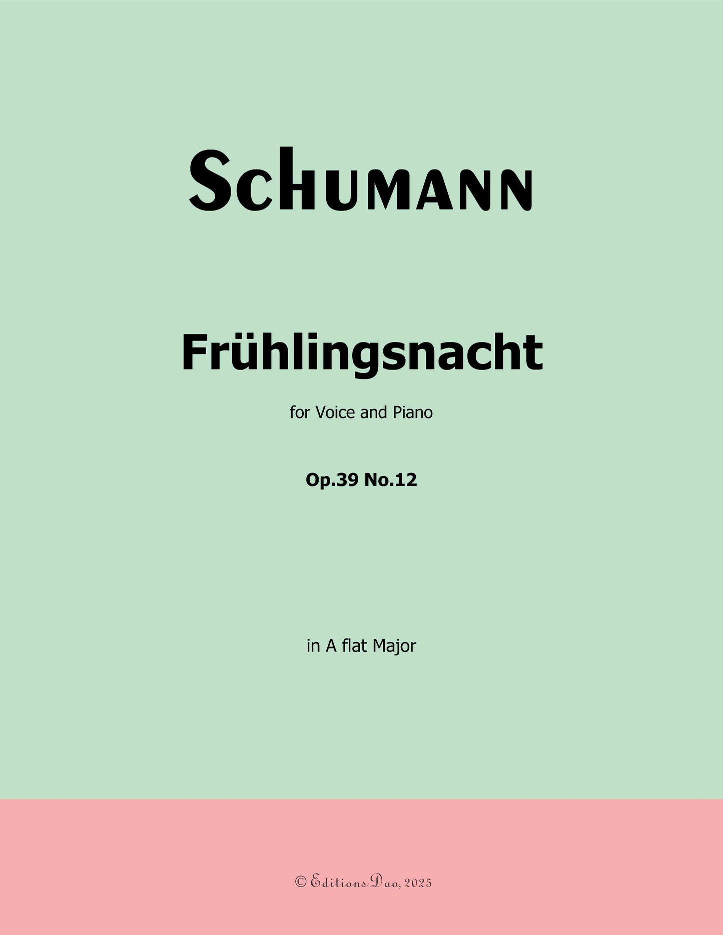 Frühlingsnacht, by R. Schumann