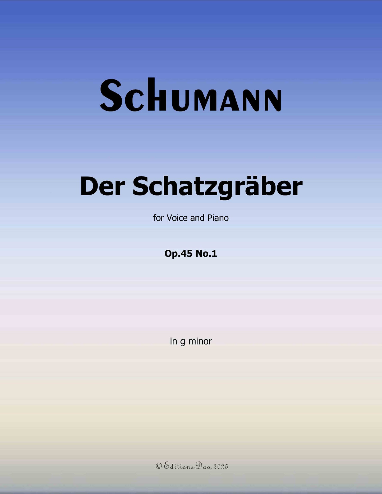 Der Schatzgräber, by R. Schumann