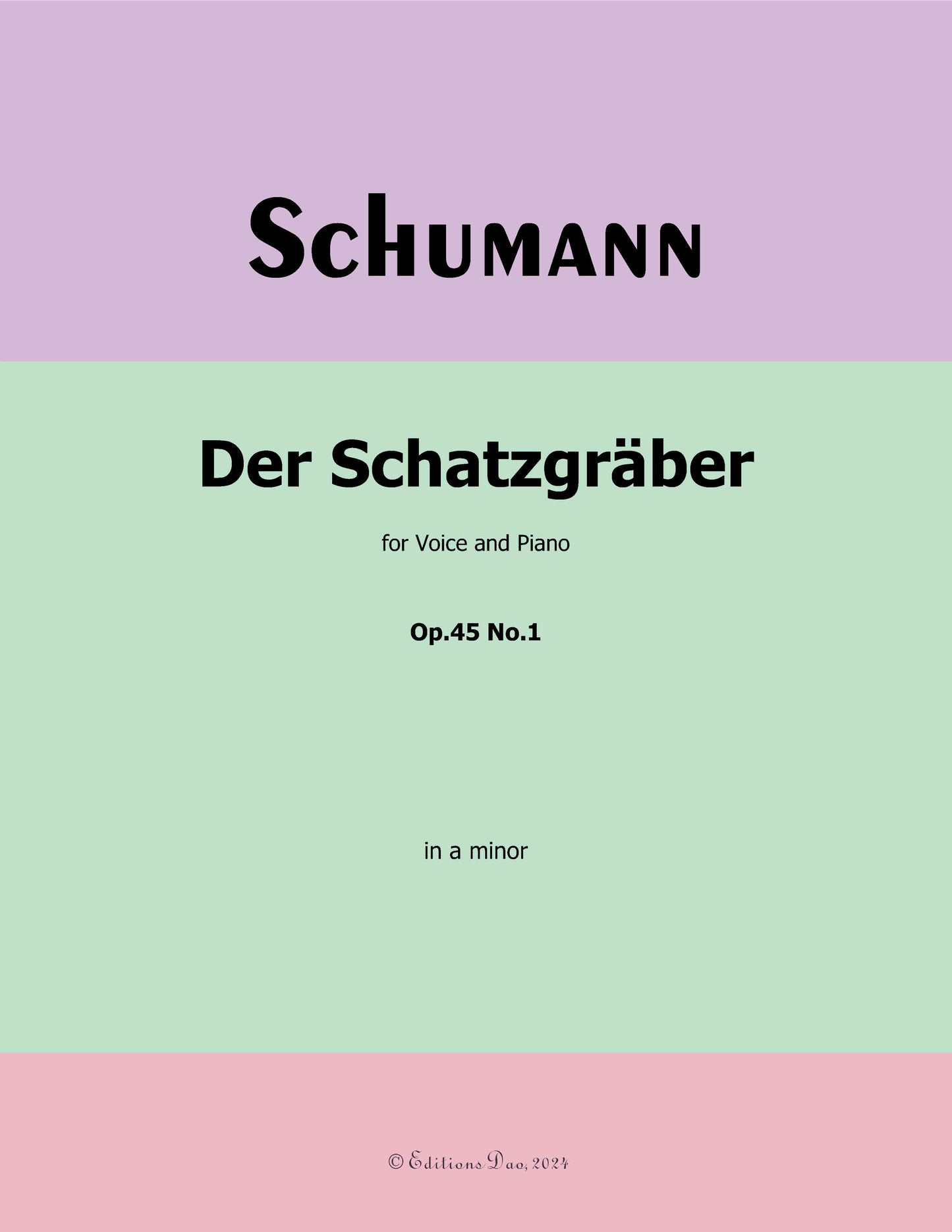 Der Schatzgräber, by R. Schumann